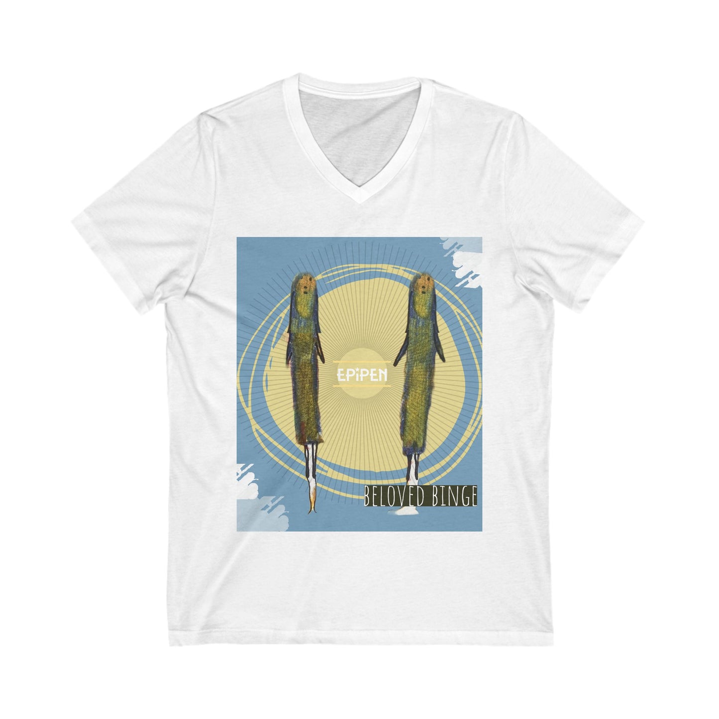 Unisex Jersey Short Sleeve V-Neck Tee