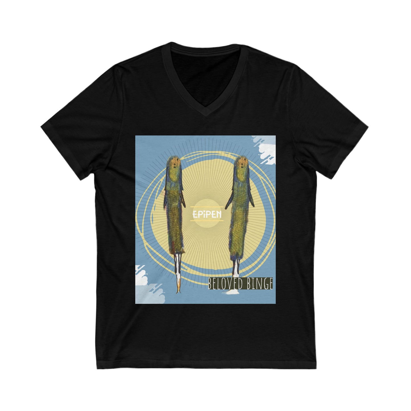 Unisex Jersey Short Sleeve V-Neck Tee